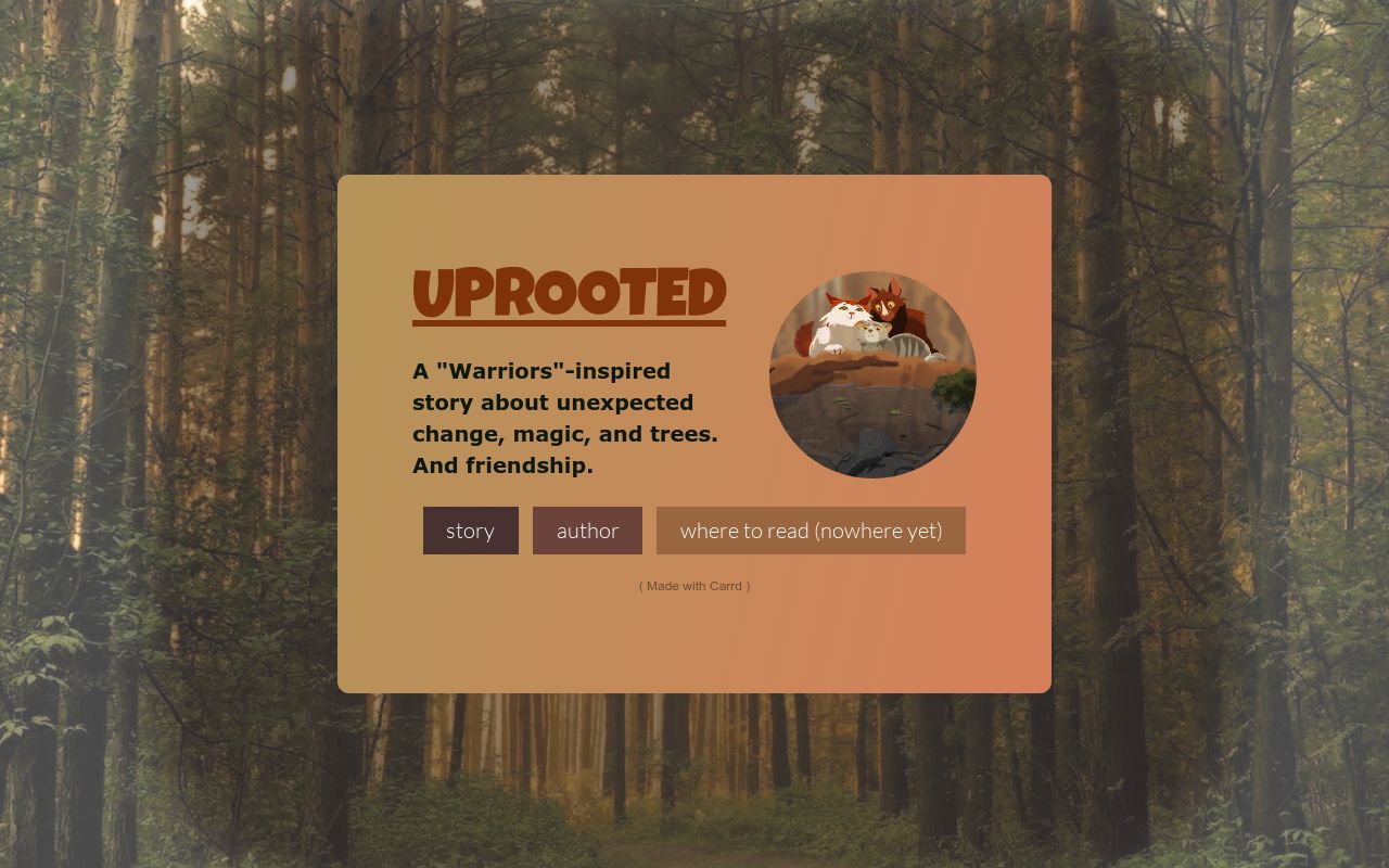 Carrd profile picture for @uprooted